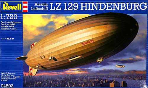 飛行船 LZ-129 ヒンデンブルグ プラモデル (レベル 飛行機モデル No.04802) 商品画像