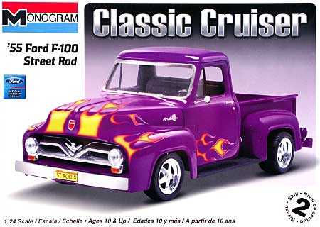 `55 フォード F-100 ストリートロッド (Classic Cruiser) プラモデル (レベル/モノグラム カーモデル No.85-0880) 商品画像