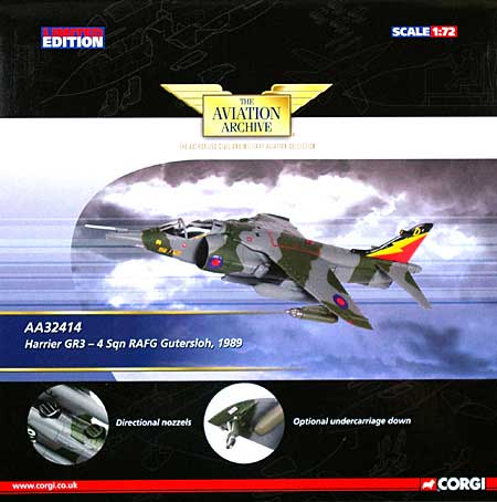 ハリアー GR.3 第4航空隊 在独イギリス空軍 完成品 (コーギー THE AVIATION ARCHIVE No.AA32414) 商品画像