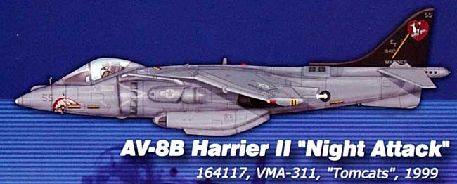 AV-8B ハリアー 2 ナイトアタック VMA-311 トムキャッツ (1999年) 完成品 (ホビーマスター 1/72 エアパワー シリーズ （ジェット） No.HA2605) 商品画像_1