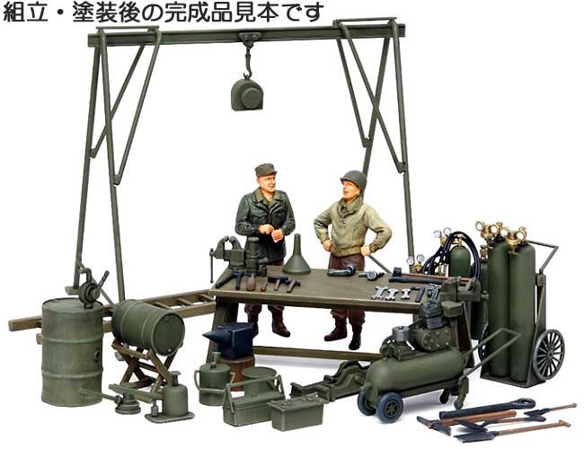 アメリカ軍 メンテナンスヤードセット (人形2体付き) プラモデル (タミヤ スケール限定品 No.25106) 商品画像_3