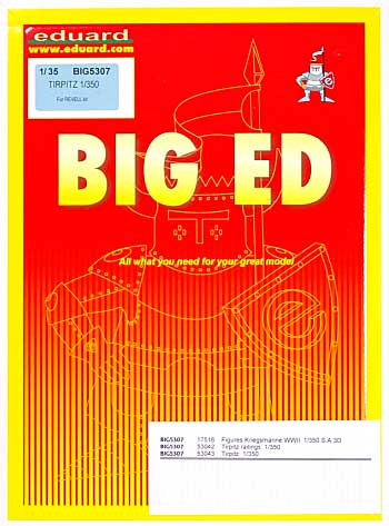 テルピッツ用 エッチングパーツセット (レベル対応) エッチング (エデュアルド 1/350 BIG ED （SHIPS） No.BIG-5307) 商品画像