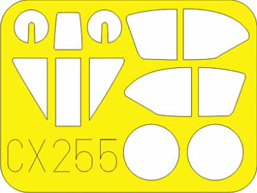 BAC ライトニング F.2A/F.6用 マスキングシート (トランペッター対応) マスキングシート (エデュアルド 1/72 エアクラフト用 エデュアルド マスク (CX-×) No.CX-255) 商品画像_1