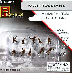 WW2 ソビエト軍 歩兵 (10体) プラモデル (ペガサスホビー 1/144 ミリタリーミュージアムコレクション No.853) 商品画像