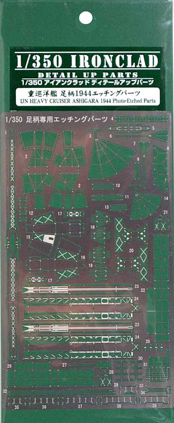 重巡洋艦 足柄 1944 エッチングパーツ エッチング (アオシマ 1/350 アイアンクラッド ディテールアップパーツ No.0049211) 商品画像