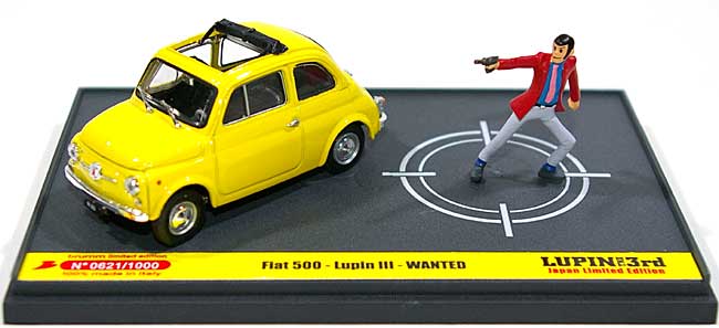 フィアット 500F ルパン三世 WANTED Limited Edition ディテール (ブルム 限定ミニカー No.LU-01J) 商品画像_1