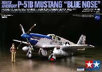 タミヤ 1/48 飛行機 スケール限定品 ノースアメリカン P-51B マスタング ブルーノーズ