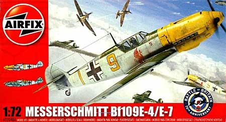 メッサーシュミット Bｆ109E-4/E-7 プラモデル (エアフィックス 1/72 ミリタリーエアクラフト No.A02048A) 商品画像