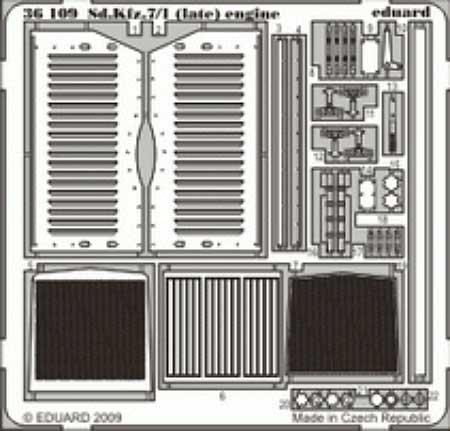 Sd.Kfz.7/1 8トン ハーフトラック 後期型 エンジン用 エッチングパーツ (トランペッター対応) エッチング (エデュアルド 1/35 AFV用 エッチング （36-×・35-×） No.36-109) 商品画像_1