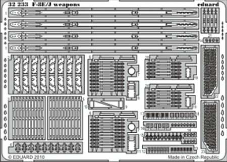 F-8E/J クルセーダー用 ウェポンベイ エッチングパーツ (トランペッター対応) エッチング (エデュアルド 1/32 エアクラフト用 エッチング （32-×） No.32-233) 商品画像_1