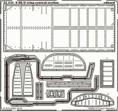 F-8E/J クルセーダー 外装 エッチング (エデュアルド 1/32 エアクラフト用 エッチング （32-×） No.32-241) 商品画像_1