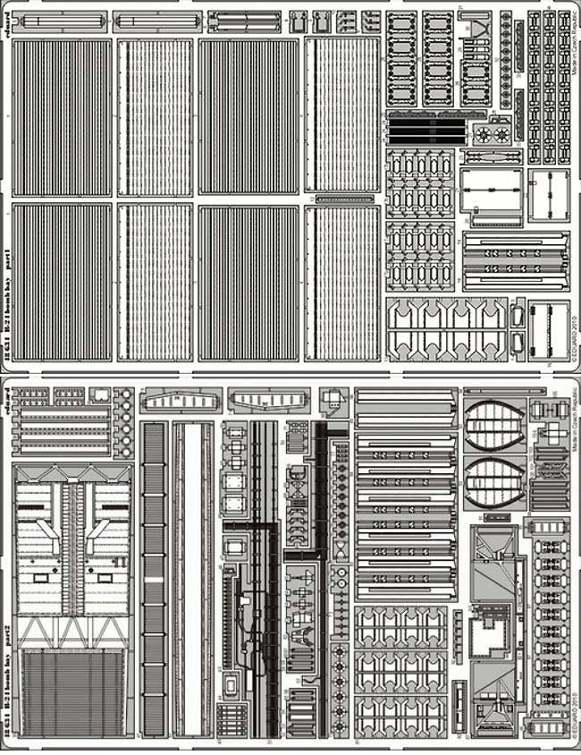 B-24 リベレーター 爆弾庫 エッチング (エデュアルド 1/48 エアクラフト用 エッチング （48-×） No.48-634) 商品画像_1