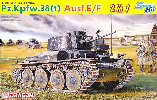 ドラゴン 38 T 戦車 E F型 Pz Kpfw 38t Ausf E F 1 35 39 45 Series 6434 プラモデル