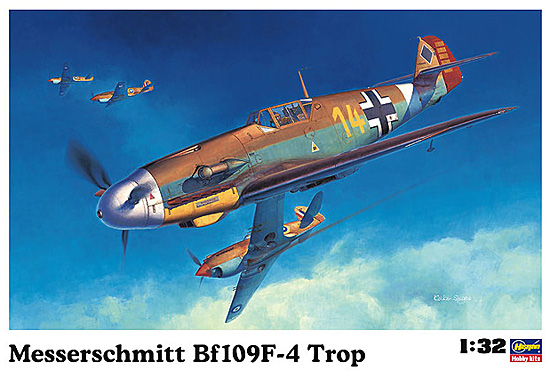 メッサーシュミット Bf109F-4 Trop プラモデル (ハセガワ 1/32 飛行機 Stシリーズ No.ST031) 商品画像