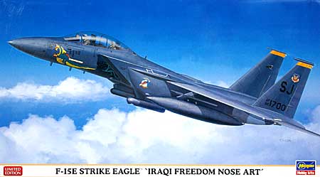F-15E ストライクイーグル イラキ フリーダム ノーズアート プラモデル (ハセガワ 1/72 飛行機 限定生産 No.01906) 商品画像