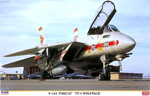F-14A トムキャット VF-1 ウルフパック プラモデル (ハセガワ 1/48 飛行機 限定生産 No.09917) 商品画像