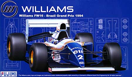 ウィリアムズ FW16 1994年 ブラジルGP仕様 プラモデル (フジミ 1/20 GPシリーズ No.GP018) 商品画像