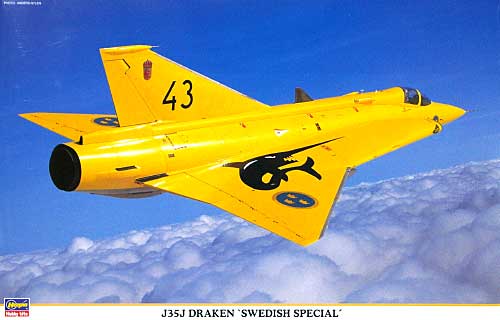 J35J ドラケン スウェーデン スペシャル プラモデル (ハセガワ 1/48 飛行機 限定生産 No.09910) 商品画像