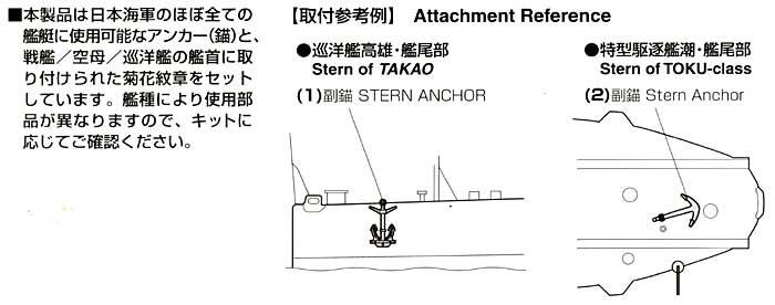 アンカー・菊花紋章セット プラモデル (ファインモールド 1/700 ナノ・ドレッド シリーズ No.WA012) 商品画像_1
