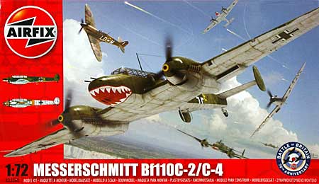 メッサーシュミット Bｆ110C-2/C-4 プラモデル (エアフィックス 1/72 ミリタリーエアクラフト No.A03080) 商品画像