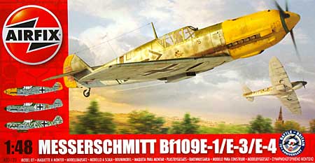 メッサーシュミット Bｆ109E-1/E-3/E-4 バトル オブ ブリテン プラモデル (エアフィックス 1/48 ミリタリーエアクラフト No.05120) 商品画像