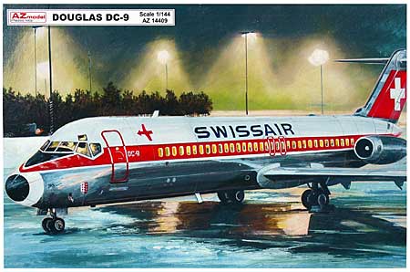ダグラス DC-9-32 スイス航空/ヤット ユーゴスラビア国営航空 プラモデル (AZ model 1/144 Airport （エアライナーなど） No.14409) 商品画像