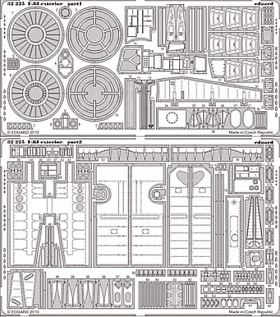 F-8J クルセーダー 外装 エッチング (エデュアルド 1/32 エアクラフト用 エッチング （32-×） No.32-225) 商品画像_1