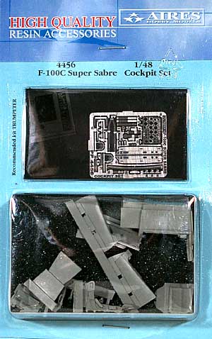 F-100C スーパーセイバー用 コクピットセット レジン (アイリス 1/48 航空機アクセサリー No.4456) 商品画像