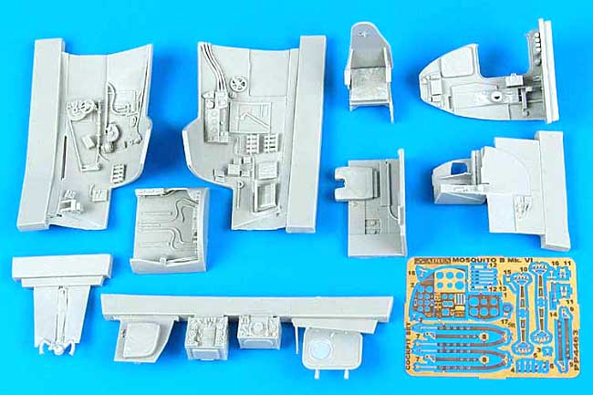 D.H モスキート B. Mk.4用 コクピットセット レジン (アイリス 1/48 航空機アクセサリー No.4463) 商品画像_1