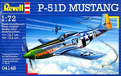 P-51D ムスタング プラモデル (レベル 1/72 飛行機 No.04148) 商品画像