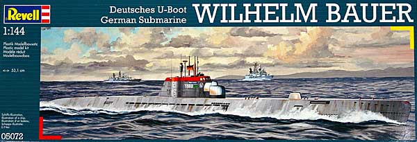 ドイツ潜水艦 ウィルヘルム・バウアー プラモデル (レベル 1/144 艦船モデル No.05072) 商品画像