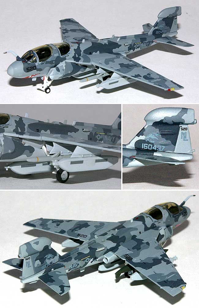 EA-6B プラウラー アメリカ海軍 VAQ-142 グレイウルブズ NL520 完成品 (ホーガンウイングス M-SERIES No.6870) 商品画像_1