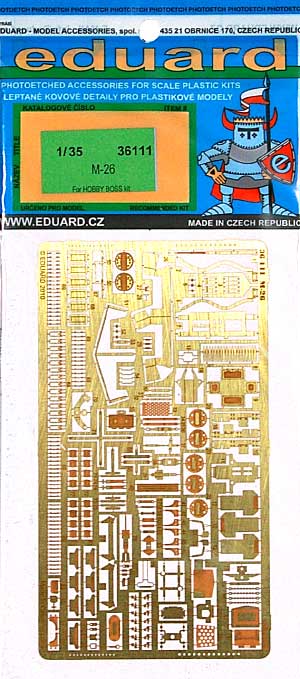 M26 パーシング 戦車用 エッチングパーツ (ホビーボス対応) エッチング (エデュアルド 1/35 AFV用 エッチング （36-×・35-×） No.36-111) 商品画像