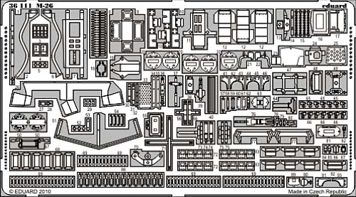 M26 パーシング 戦車用 エッチングパーツ (ホビーボス対応) エッチング (エデュアルド 1/35 AFV用 エッチング （36-×・35-×） No.36-111) 商品画像_1