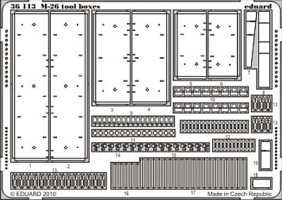 M26 パーシング 戦車用 ツールボックス エッチングパーツ (ホビーボス対応) エッチング (エデュアルド 1/35 AFV用 エッチング （36-×・35-×） No.36-113) 商品画像_1