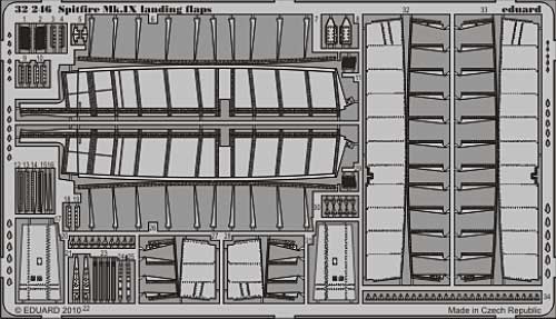 スピットファイア Mk.9 フラップ エッチング (エデュアルド 1/32 エアクラフト用 エッチング （32-×） No.32-246) 商品画像_1