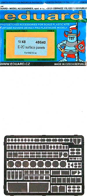 E-2C ホークアイ用 機体パネル エッチングパーツ (キネテック対応) エッチング (エデュアルド 1/48 エアクラフト用 エッチング （48-×） No.48-640) 商品画像