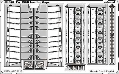 Fw190D用 ランディング・フラップ エッチングパーツ (エデュアルド) エッチング (エデュアルド 1/48 エアクラフト用 エッチング （48-×） No.48-650) 商品画像_1