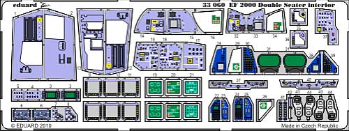 FE-2000 ユーロファイター 複座型用 計器盤 エッチングパーツ (トランペッター対応) エッチング (エデュアルド 1/32 エアクラフト用 カラーエッチング ズーム （33-×） No.33-060) 商品画像_1