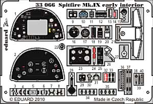 スピットファイア Mk.9 初期型用 計器盤 エッチングパーツ (タミヤ対応) エッチング (エデュアルド 1/32 エアクラフト用 カラーエッチング ズーム （33-×） No.33-066) 商品画像_1