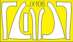 F/A-18E スーパーホーネット用 マスキングシート (トランペッター対応) マスキングシート (エデュアルド 1/32 エアクラフト用 エデュアルド マスク （JX-×） No.JX-106) 商品画像_1