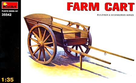 農場の荷馬車 プラモデル (ミニアート 1/35 ビルディング＆アクセサリー シリーズ No.35542) 商品画像