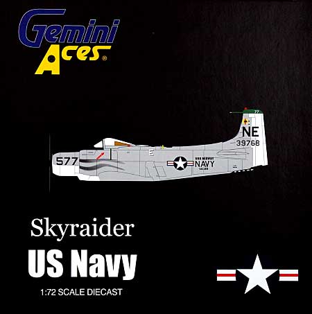 A-1 スカイレーダー アメリカ海軍 Midway 577NE 完成品 (ジェミニ ジェット 1/72 ジェミニ エース シリーズ No.GAUSN6002) 商品画像
