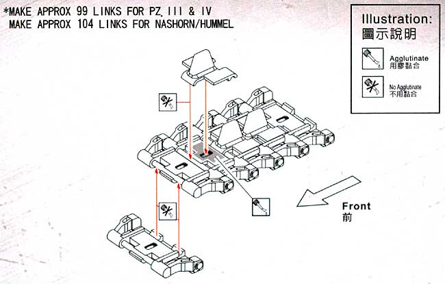 3号・4号戦車用 40cm幅 中期型キャタピラ 可動式 (WORKABLE) プラモデル (AFV CLUB 1/35 AFV シリーズ No.AF35179) 商品画像_1