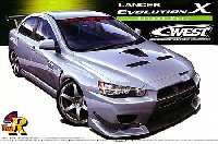 アオシマ 1/24 Sパッケージ・バージョンR C-WEST ランサーエボリューション X (ストリートVer.)