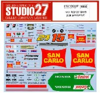 スタジオ27 バイク オリジナルデカール ホンダ RC212V LCR #24 Toni Elias & #15 Alex de Angelis 仕様 2009年 SAN CARLO