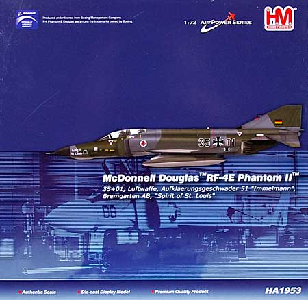 RF-4E ファントム 2 スピリット・オブ・セントルイス (35＋01) 完成品 (ホビーマスター 1/72 エアパワー シリーズ （ジェット） No.HA1953) 商品画像