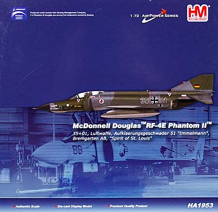 RF-4E ファントム 2 スピリット・オブ・セントルイス (35＋01) 完成品 (ホビーマスター 1/72 エアパワー シリーズ （ジェット） No.HA1953) 商品画像