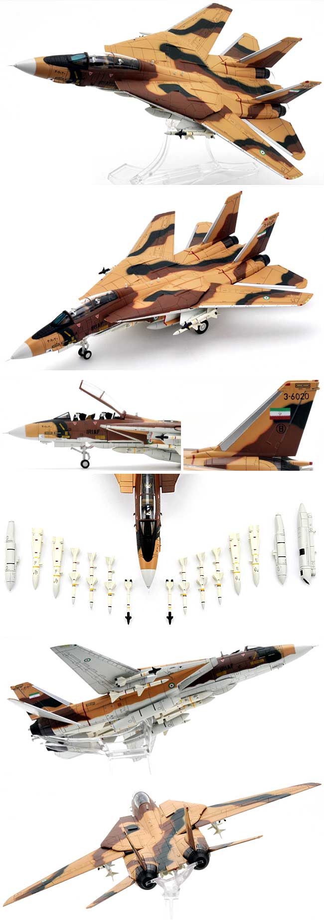 F-14A トムキャット イラン空軍 3-6020 TFB 8 Khatami (ハタミ基地) 1987年 完成品 (センチュリー ウイングス 1/72 ダイキャストモデル エアプレーン No.782921) 商品画像_2