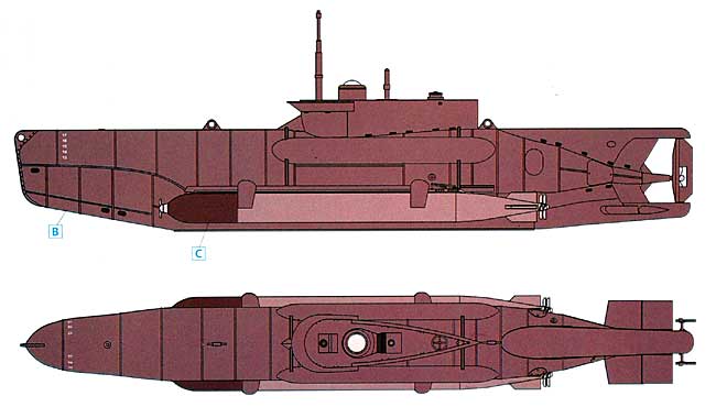 ドイツ ゼーフント小型潜水艇 後期型 27型 プラモデル (ICM 1/72 シップ＆ボート No.S.007) 商品画像_2